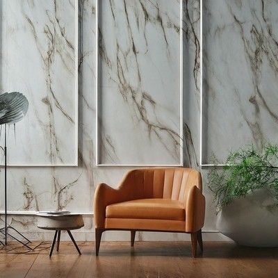 Tile Effect Patterned Pvc Wall Panels Moisture Resistance Sound Insulation